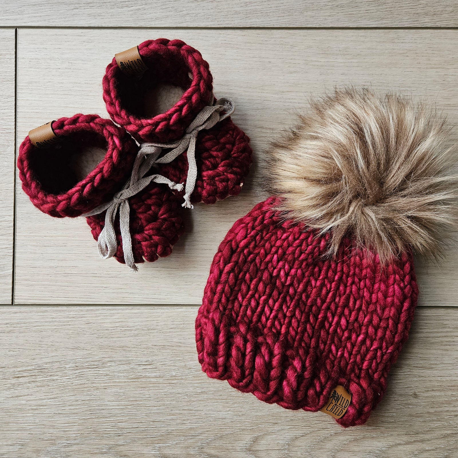 0-6 Month set - Burgundy