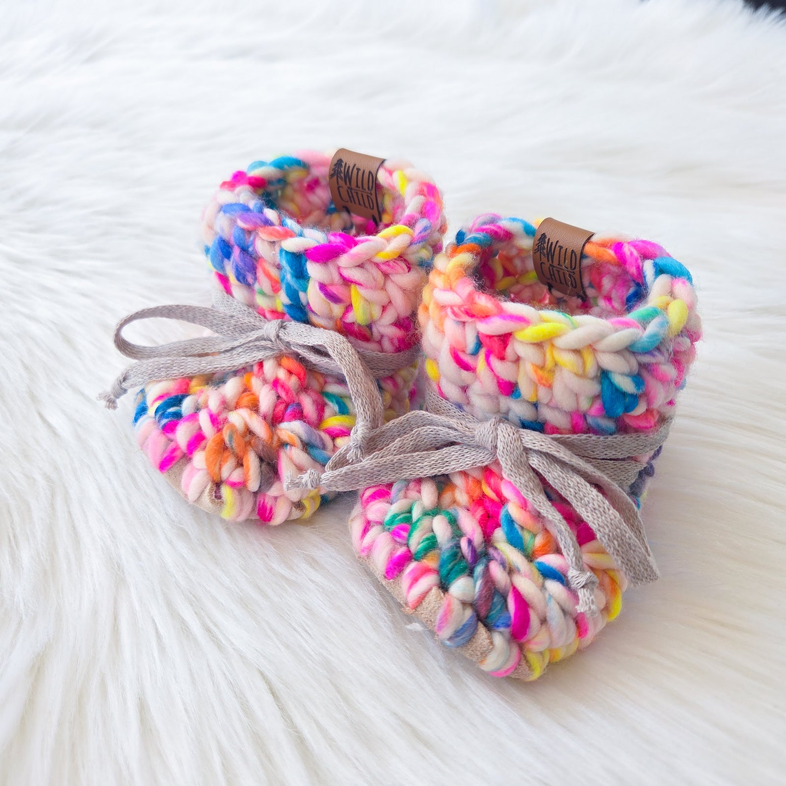 Fiesta - Wool Booties - Size 1/2