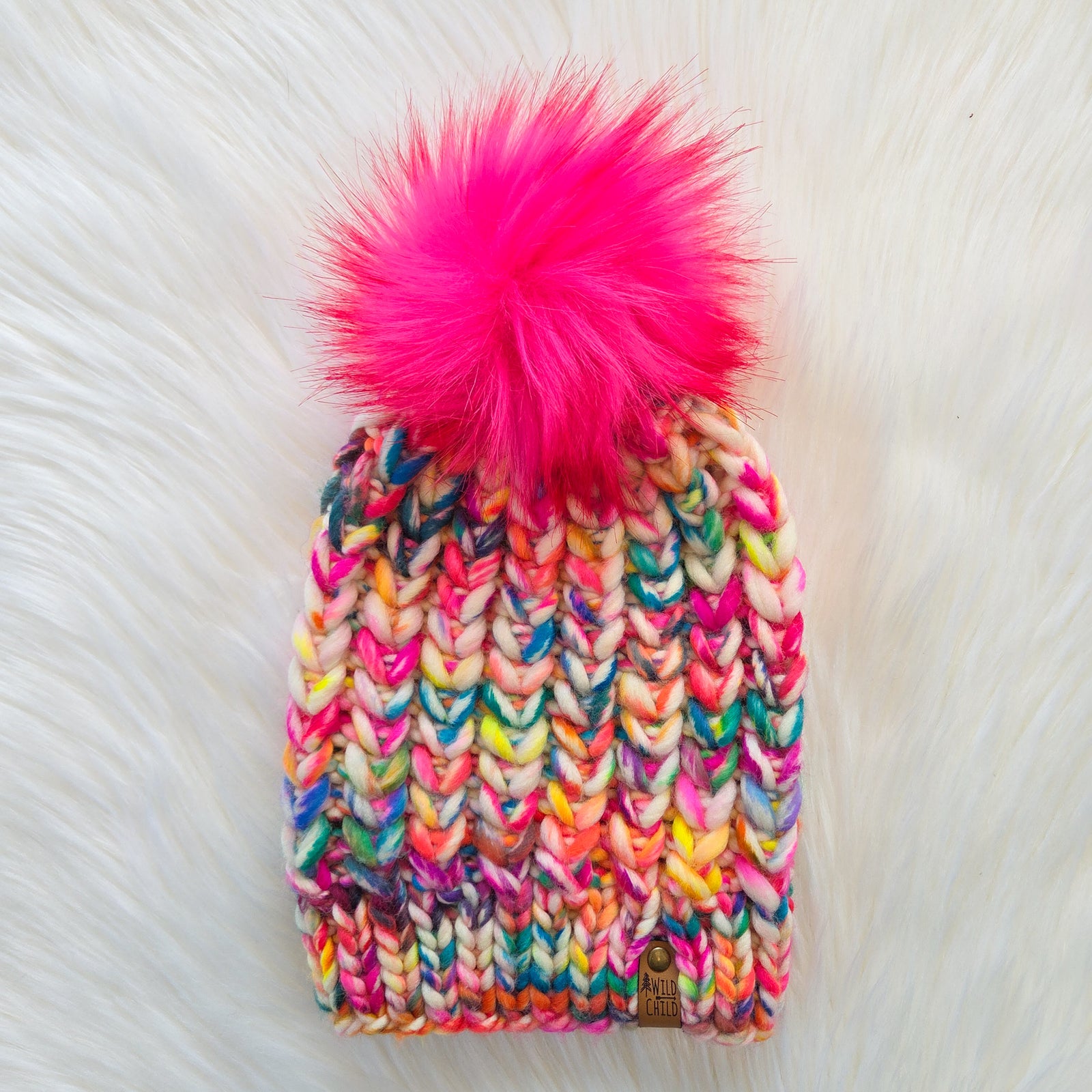 Braided Hearts Beanie - Adult