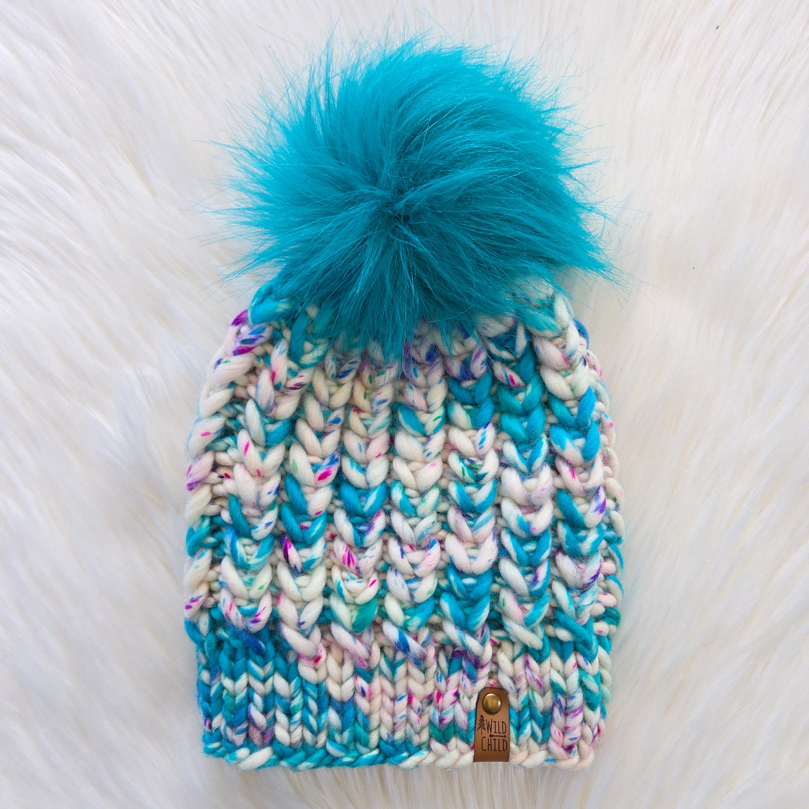 Braided Hearts Beanie / Adult